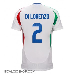 Italia Giovanni Di Lorenzo #2 Seconda Maglia Europei 2024 Manica Corta